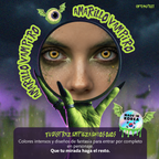 Pupilentes de fantasía Amarillo Vampiro de Optioutlet vistos de cerca