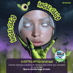 Pupilentes de fantasía Ángel Ciego de Optioutlet vistos de cerca