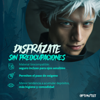 Modelo usando los pupilentes de fantasía Aqua Satoru