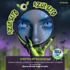 Pupilentes de fantasía Azul Elfo de Optioutlet vistos de cerca