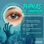 Ficha técnica de los pupilentes Azul Mercury: Polimacon, 38% de agua