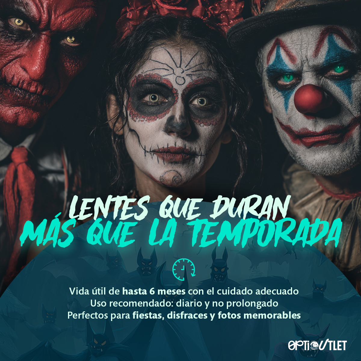 Los pupilentes Azul Neón duran hasta 6 meses con el cuidado adecuado