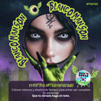 Pupilentes de fantasía Blanco Manson de Optioutlet vistos de cerca