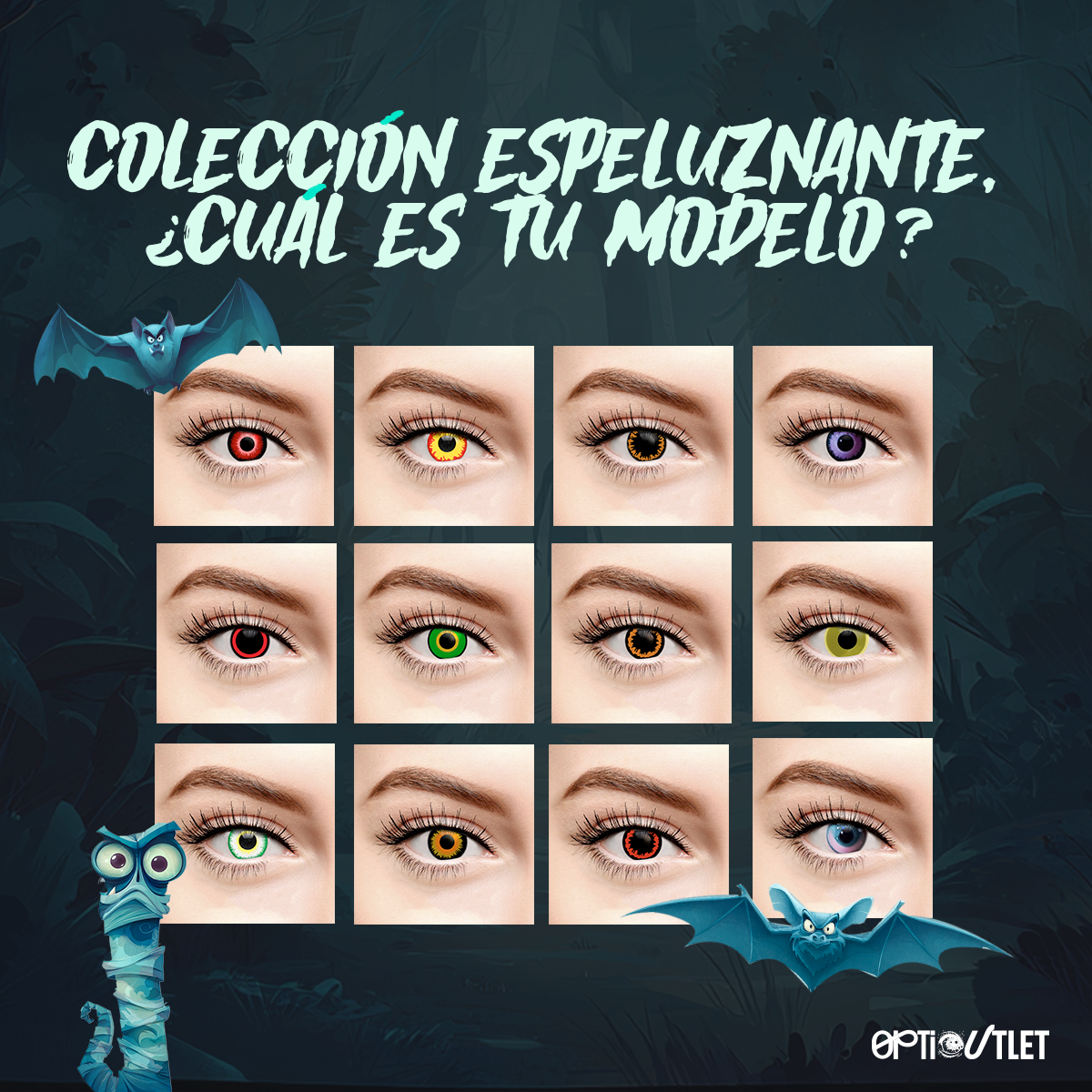 Colección de pupilentes de fantasía de Optioutlet