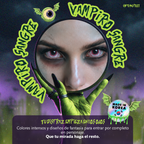 Pupilentes de fantasía Sangre Vampiro de Optioutlet vistos de cerca