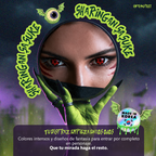 Pupilentes de fantasía Sharingan Sasuke de Optioutlet vistos de cerca