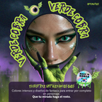 Pupilentes de fantasía Verde Cobra de Optioutlet vistos de cerca